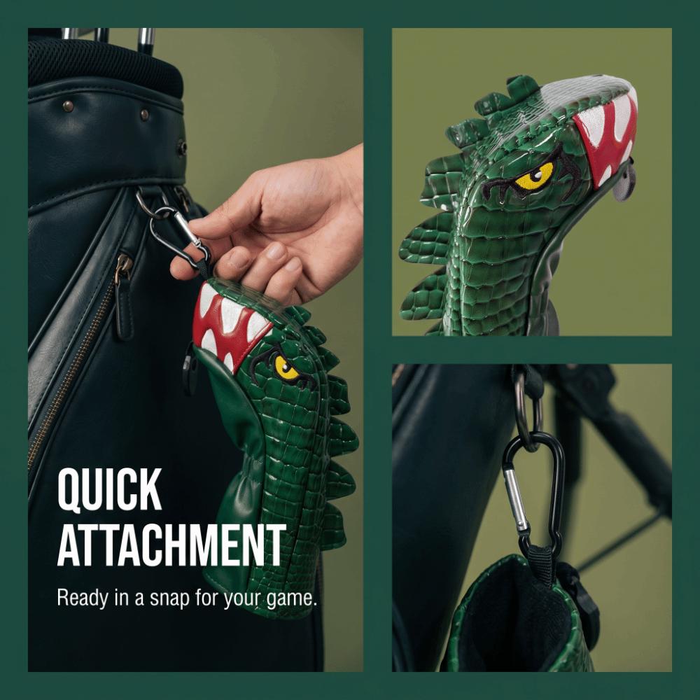 PU Leather Golf Club Head Cover Soft Lining Fairway Wood Cover Golf Head Cover Set  Course Play