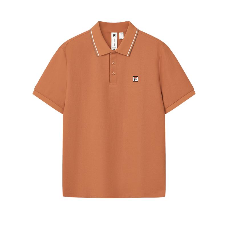 

FILA Ф.К. Модный Классический Минималистичный Ретро Повседневный Удобный Универсальный Крутое Ощущение Вязаная Рубашка Поло с Коротким Рукавом Мужские Топы F11M621102FWI M