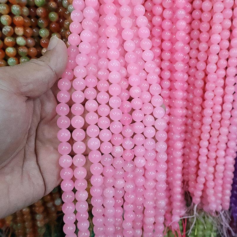 Optimized Colored Natural Stone Round Beads for DIY Jewelry Accessories