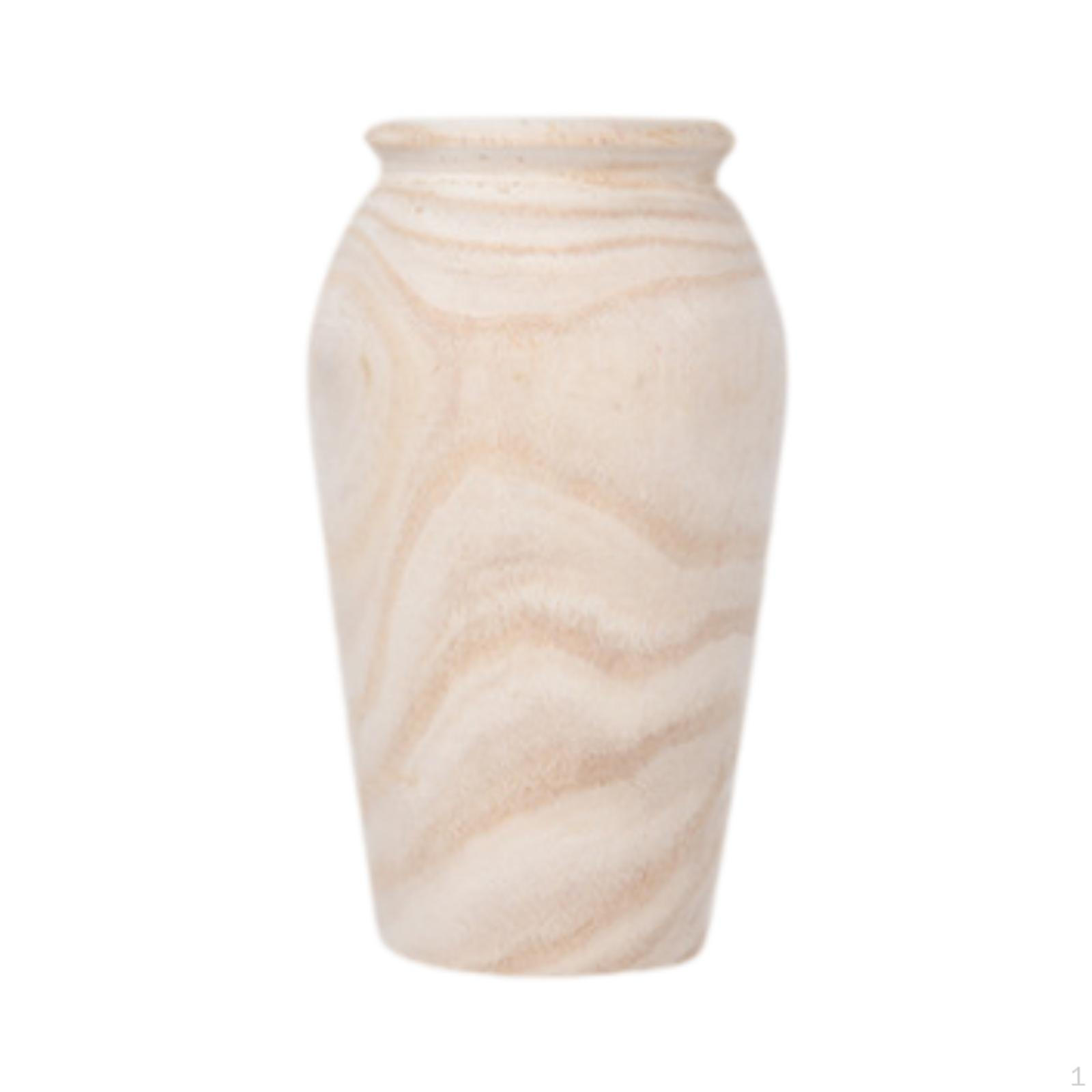 

Деревянная ваза настольное украшение декоративное легкое многоцелевое ручная работа для центральных элементов Size S