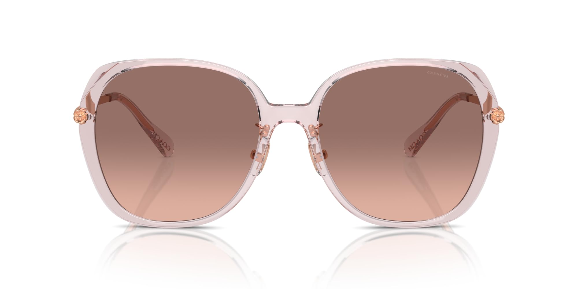 

Sunglasses HC8403D CR636 TRANSPARENT ROSE 59 [Coach] Women s