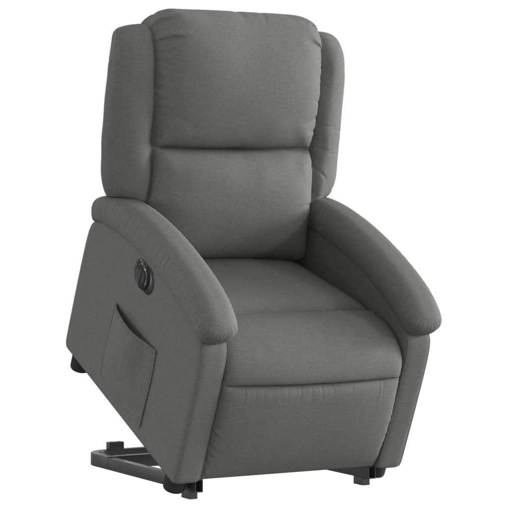Vidaxl Lift-up Massage Chair, Electric, Reclining, Dark Grey