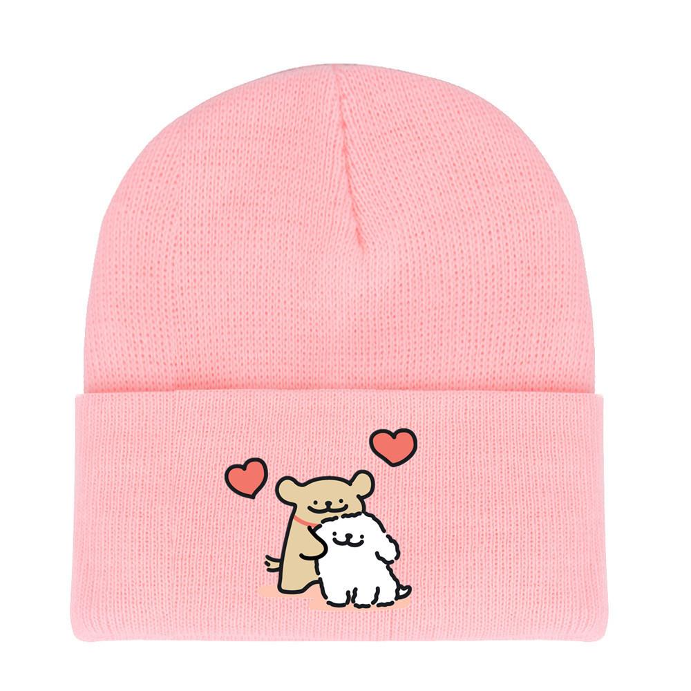 Winter Maltese Knit Hat With Printed Design For Men Women Casual Weather Cold