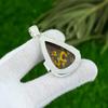 Natural Fruit Jasper Gemstone Pendant 925 Sterling Silver Jewelry For Women