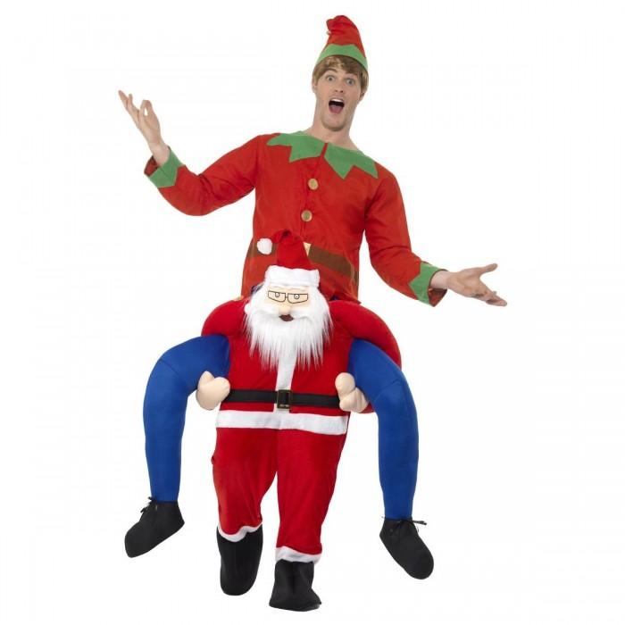Smiffys Unisex Adult Santa Piggy Back Costume