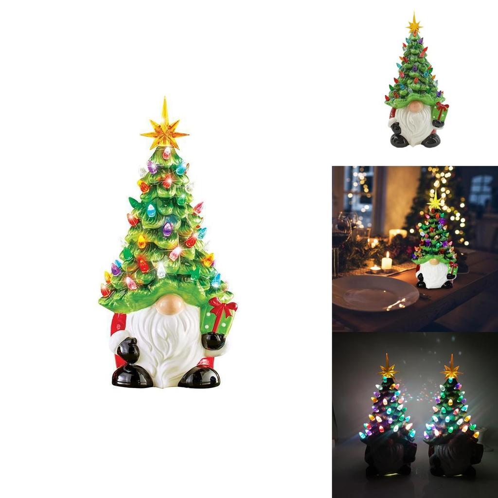 Christmas Gnomes Decorations With Led Lighting For Holiday Home Decor
