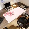 Japan Kirschblüte Mauspads XXL Grau Laptops Gaming Schreibtischunterlage Sakura Mauspads Anime Büro Teppich Gamer Tastatur Computer Schreibtische