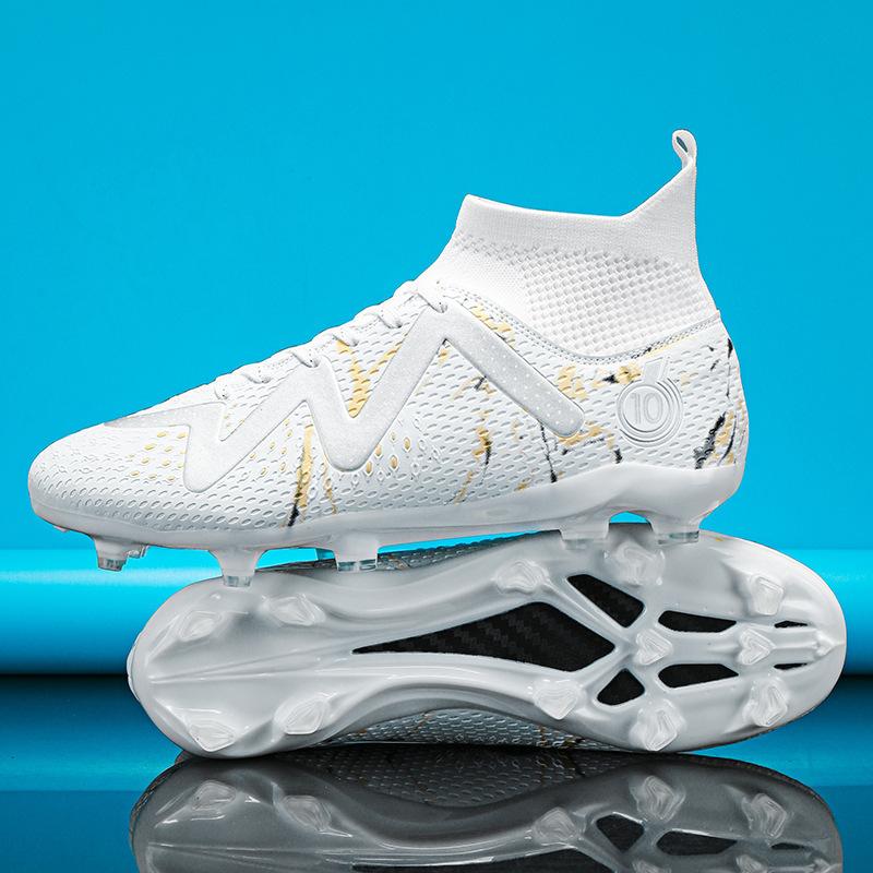 Grass new sports student adult training youth sports shoes women's outdoor high-top football shoes men's