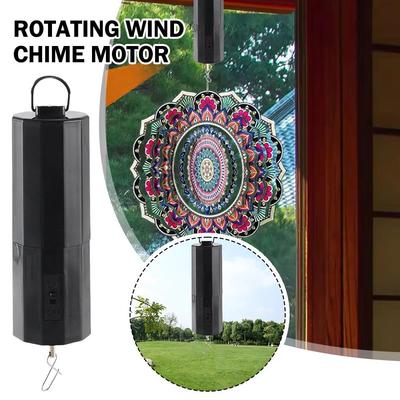 Hanging Rotating Wind Chime Motor 30RPM Wind Spinner Motor Battery Powered for Indoor Disco Balls Windmill Ornament Q6N2