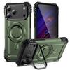 Compatible with iPhone 17 Pro Max military magnetic phone case, Apple 16 Pro stand, 15 shockproof 14 protective cases