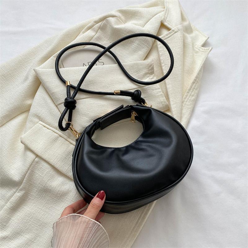 Fashionable Soft Pu Material Handbag 2023 Summer New Style Urban Simple Shoulder Bag