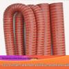 Red 300°C Heat-Resistant Silicone Steel Wire Flexible Hose for Hot Air, Smoke Extraction, Dust Removal, and Exhaust
