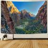 Mountains Tapestry Hanging Cloth, Landscape Wall Hanging Room Decoration Cloth, Ins Tapestry Tablecloth