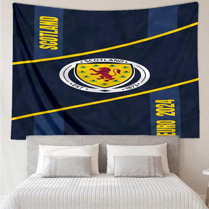 Football club logo Tapestry for Bedroom Aesthetic Classroom Tapestries Wall Hanging for Living Room Dorm Office,Ideal Creative Gift