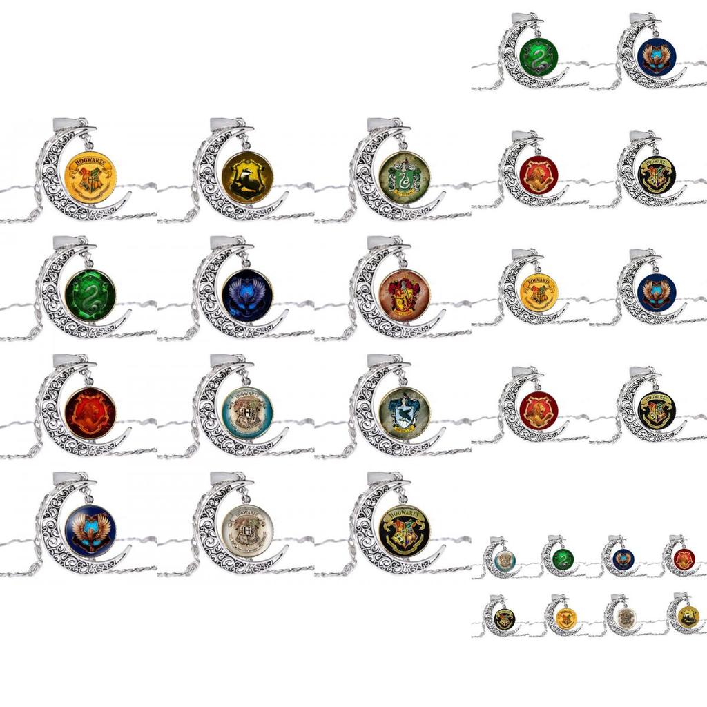 Harry Potter Retro Timeturner Necklace With Moonstone Pendant For Fans Special Characters Included