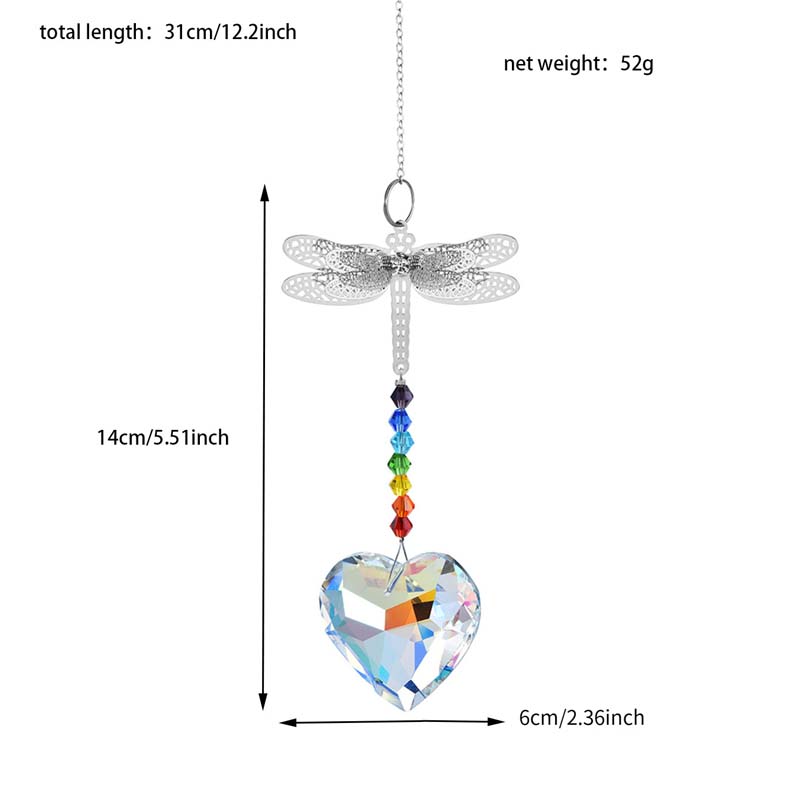 Crystal Sun Catchers Dragonfly Suncatchers Window Rainbow Maker Hanging Crystal Prisms Pendant Ornament Window Decoration