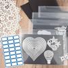Rubber Magnetic Sheets and Clear Cutting Die Storage Bag Set for Scrapbooking Card Making Supplies Includes Sticker