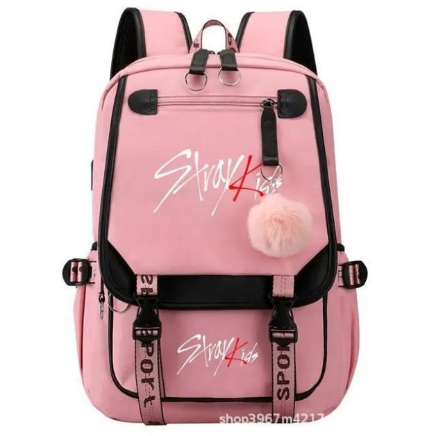 Stray Kids Travel Backpack With Usb Charging Port For School And Commuting