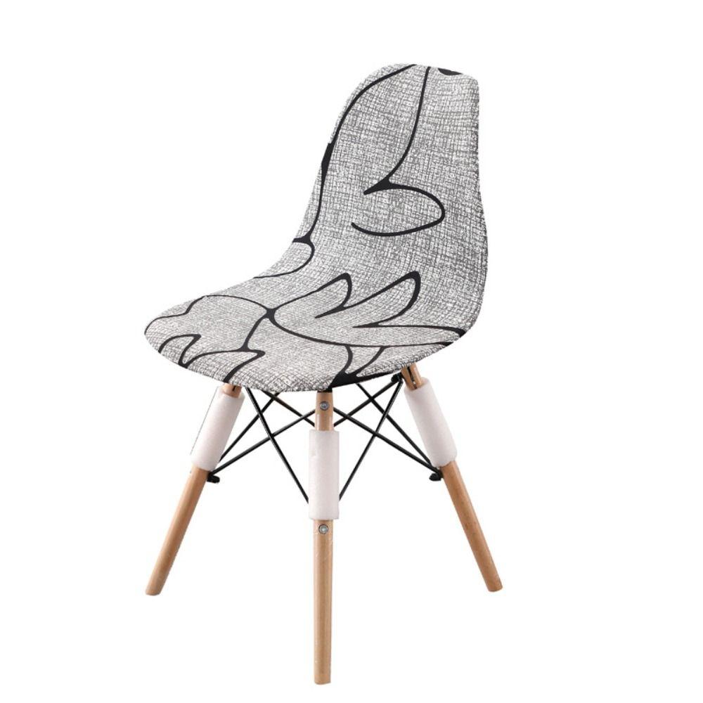 Printed Pattern Dining Chair Cover Stretch Fabric Fitted Chair Slipcover Desk Chairs