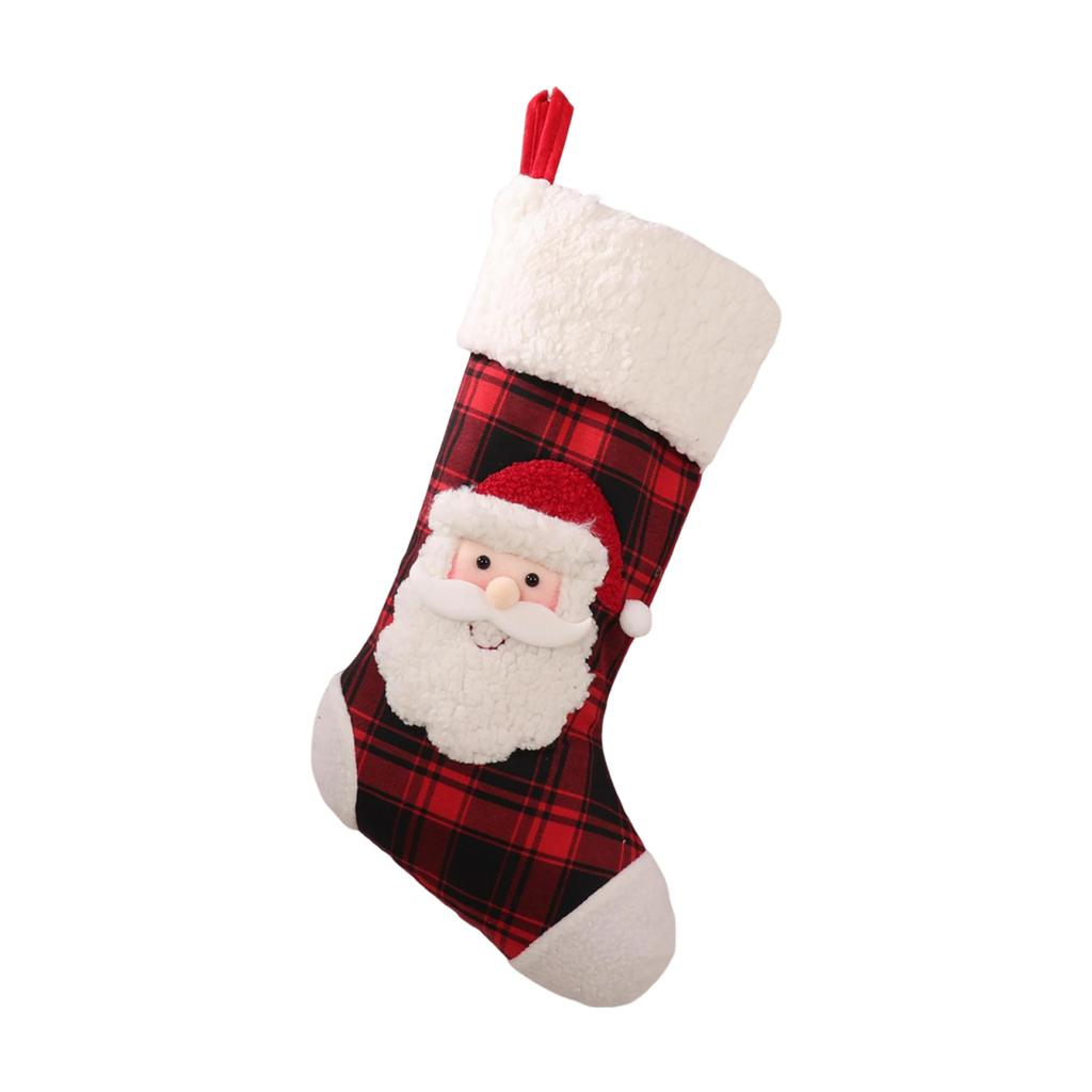 Christmas Decoration Supplies Large Border Christmas Socks Shopping Mall Christmas Tree Decoration Socks Gift Bag