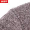 Hengyuanxiang Men's 100% Wool Thickened Turtleneck Sweater