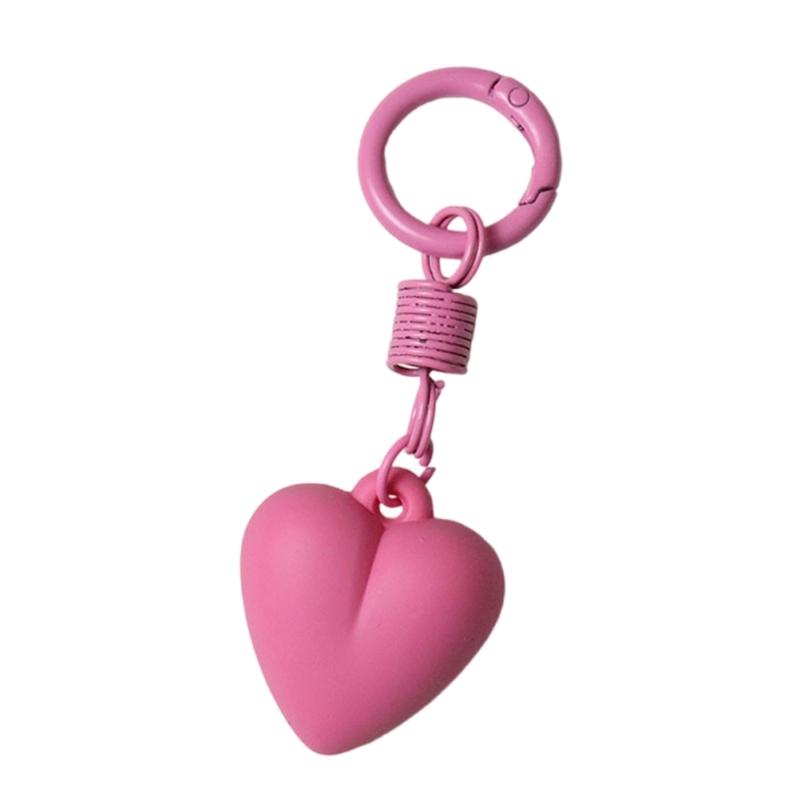 Korean Styles Keychain Pendant Car Key Chains Creative Keyring Bag Charm Handbag Charm Lovely Heart Keyholders