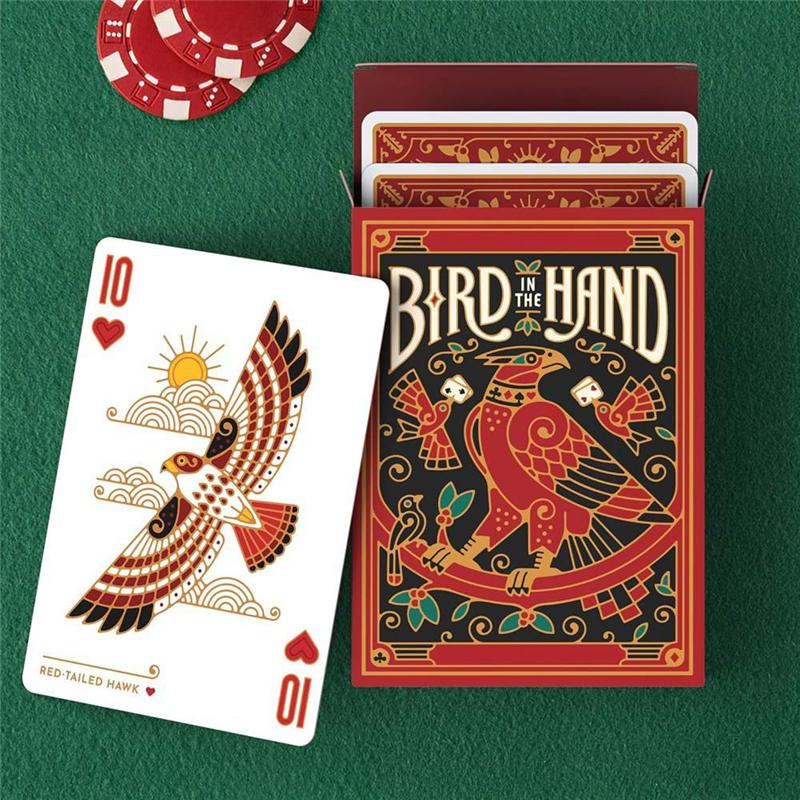 M-Modern-Atemberaubendes, individuell gestaltetes Spielkarten-Set mit Vogelmotiv (54 Karten) – jede Karte mit einem einzigartigen Vogelmotiv.