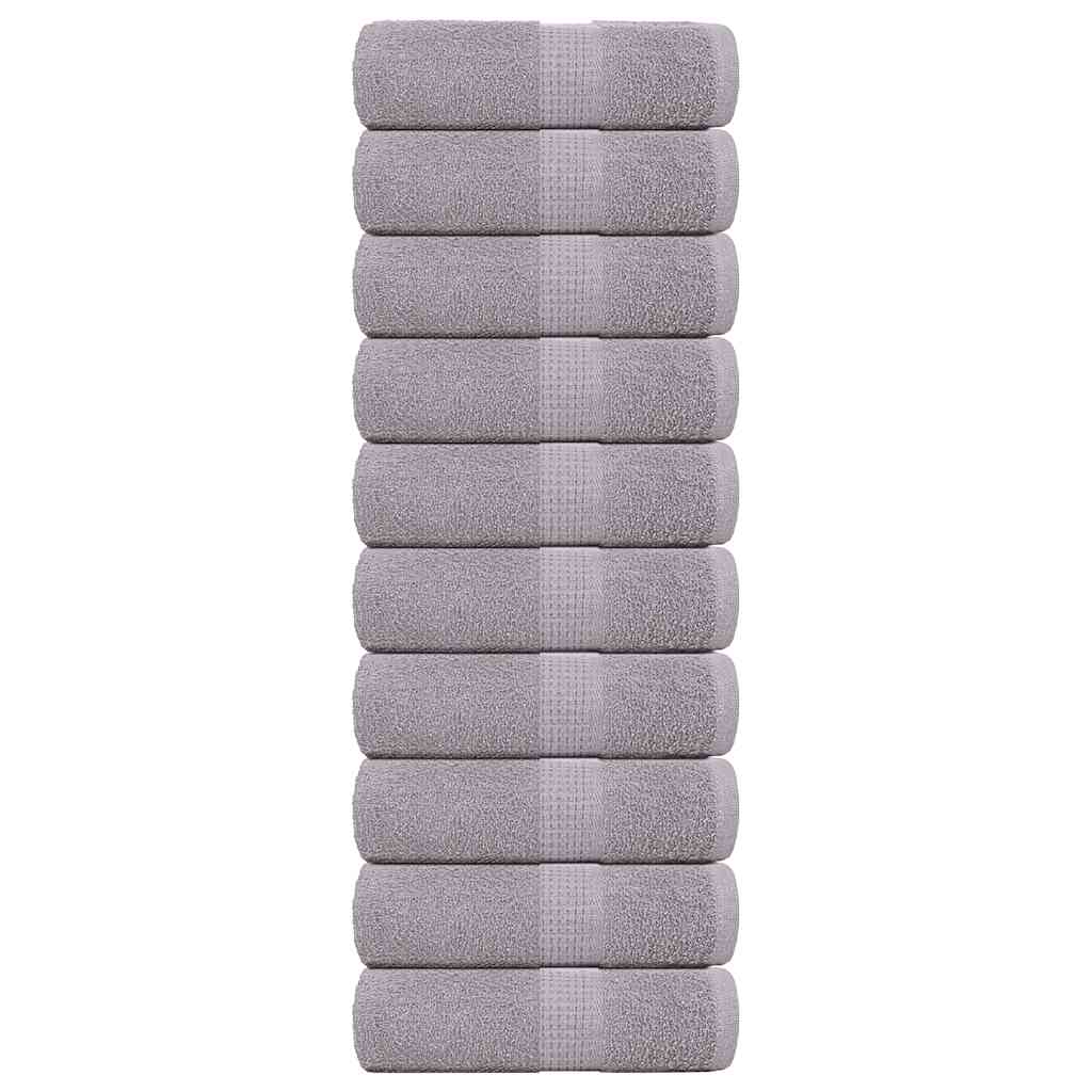 FROGN Washcloths 10 pcs. Gray 30 x 30 cm 360 g m²