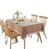 Modern Minimalist Solid Cotton Washed Tablecloth With Tassels Dining Table Coffee