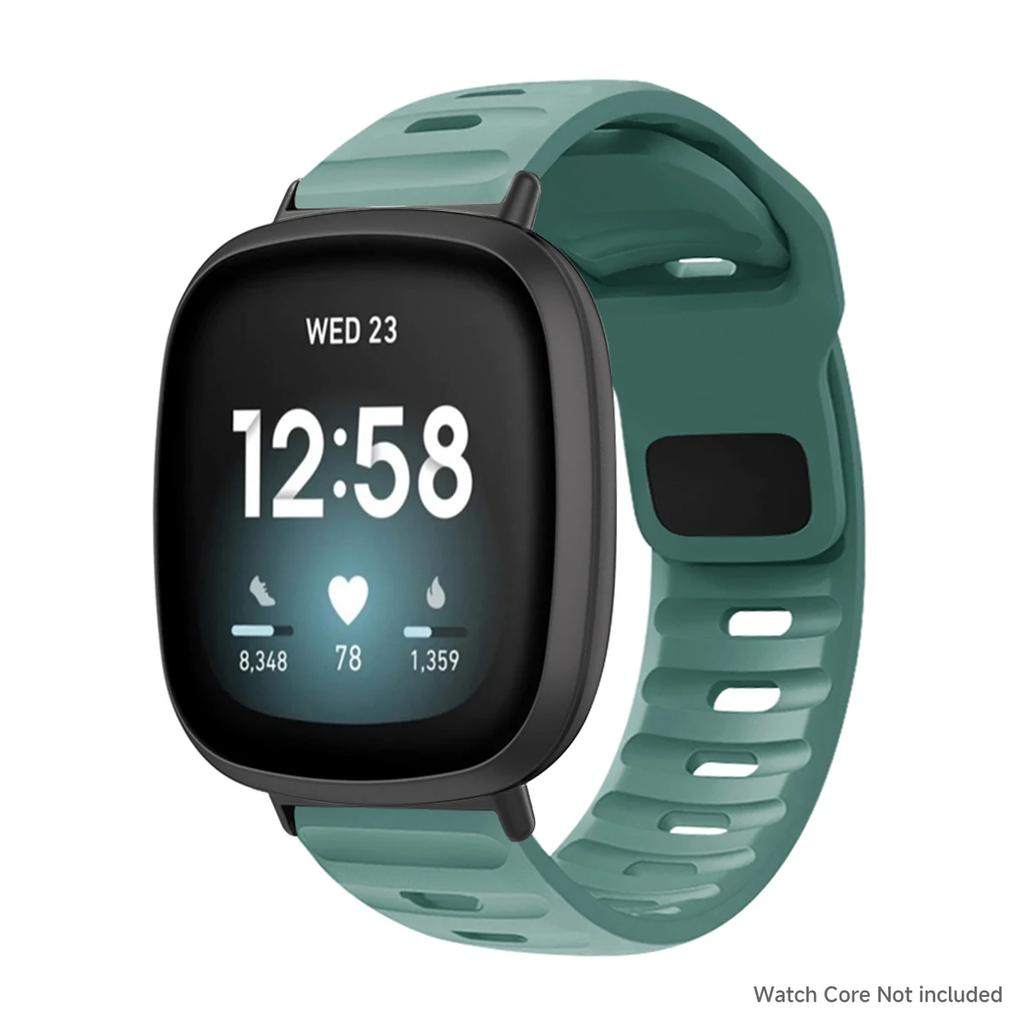 Bracelet Pour Fitbit Versa 4/Versa3/ Versa 2/Versa Bracelet de Montre Sport Bracelet de Poignet en Silicone Pour Fitbit Versa Lite/Sense/Sense2 Bracelet corre