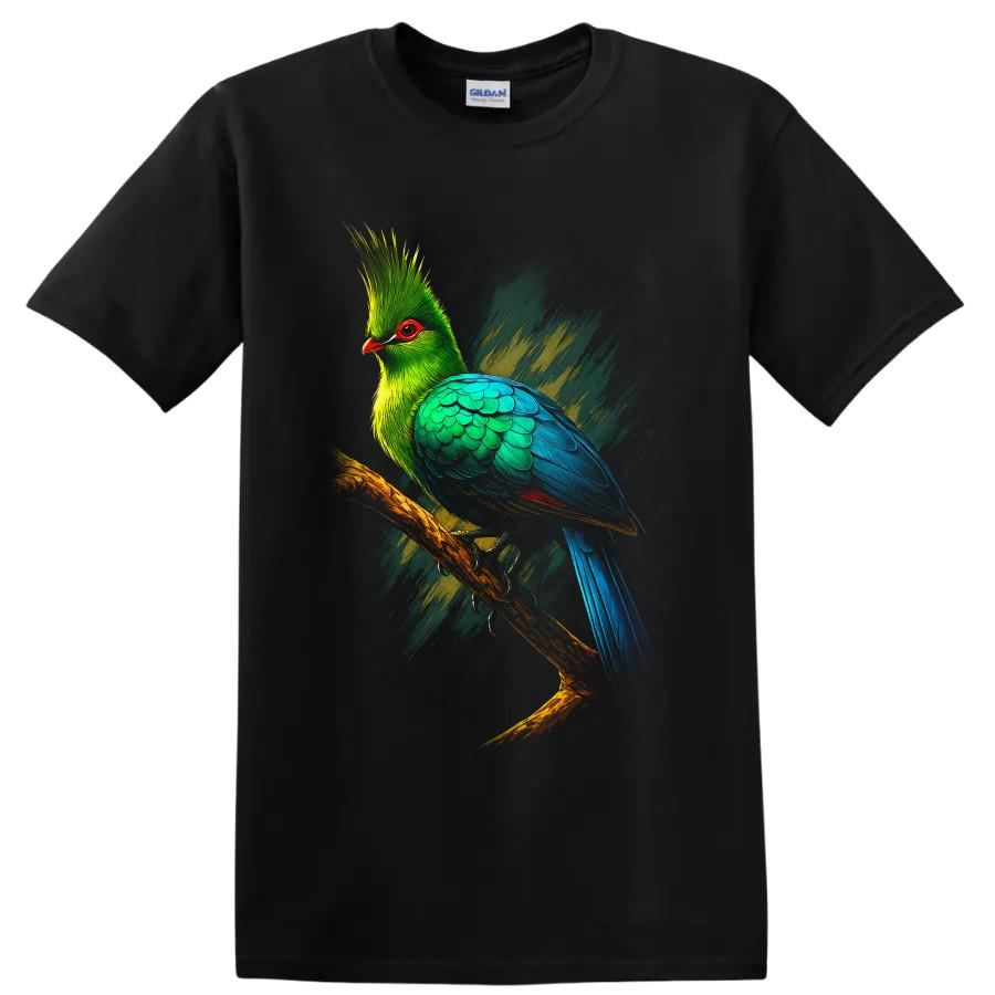 Great Blue Turaco T Shirt Vibrant Tropical Bird Art Nature Lover Tee Gift Idea