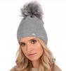 Winter Hat With Pompom, Two Layers A13