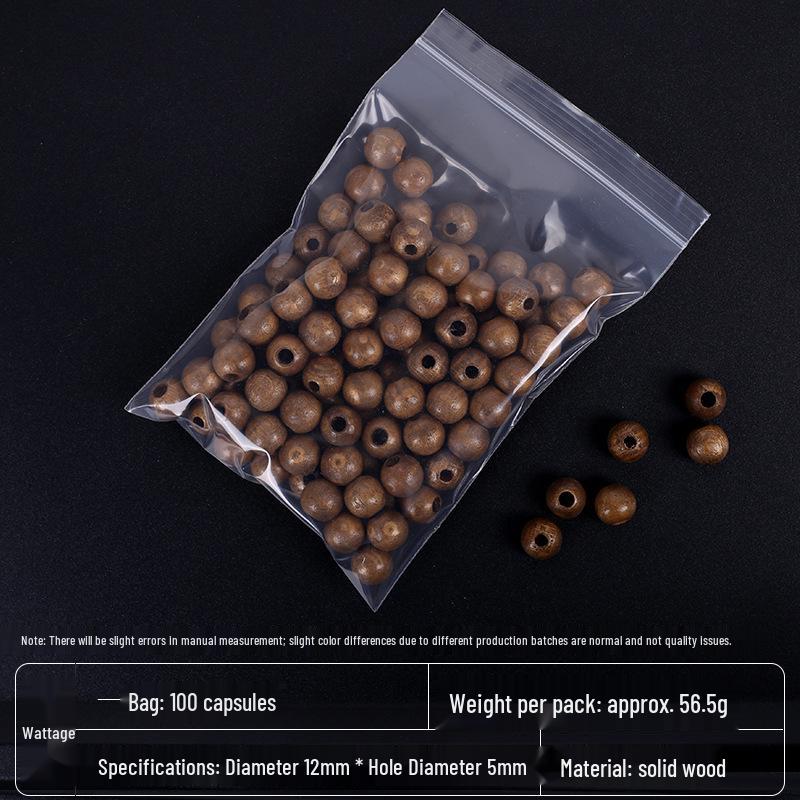 Eco-Friendly Solid Wood Colorful Beads – Natural and Mixed Hues