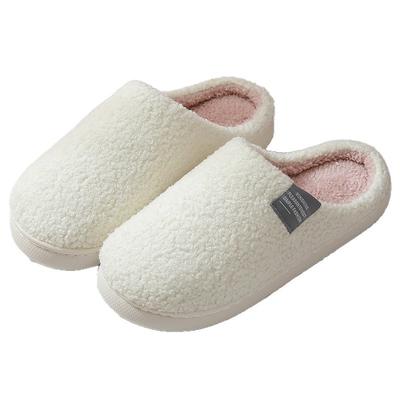 Fashion House Slippers Fashion Winter Fashion Women Short Plush Keep Warm Slip On Slippers Casual Plus Size Men Couples Indoor Shoes