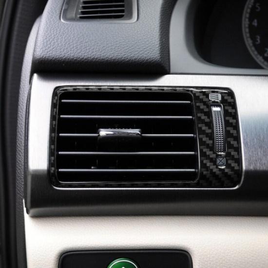 2Pcs Carbon Fiber Side AC Air Vent Outlet Cover Trim For Honda Accord 2013-2017