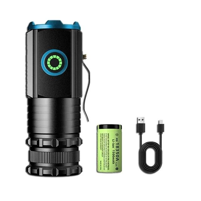 Portable Powerful Mini LED Flashlight With pen clip Rechargeable Pocket Emergency Torch Waterproof Hiking Camping Flash Light