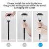 2/4/6Pcs Solar Garden Waterproof Automatic On/Off Lights IP44 Energy-Efficient Ultra-Bright LED Lawn Lamps