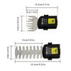 2 In 1 Electric Hedge Trimmer Cordless Grass Trimmer Rechargeable Shear Pruning Mower  Lawn