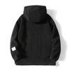 Men's Lambswool Coat with Velvet Lining, Cozy Cotton Jacket, Plus Size Autumn/Winter Casual Trendy Outerwear