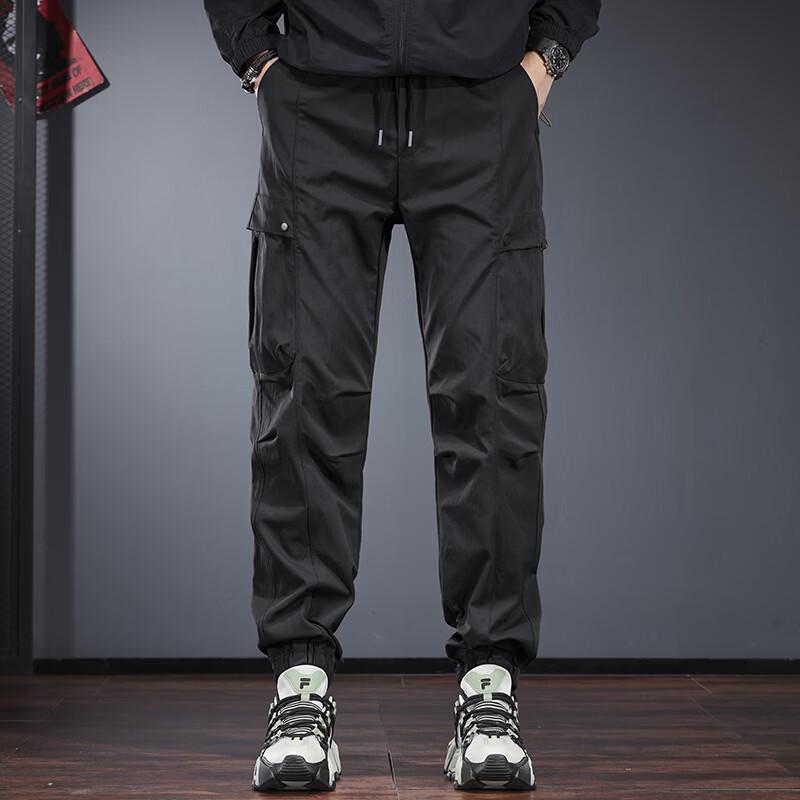 Men's Multi-Pocket Loose Fit Tapered Cargo Pants