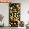 Happy 50th Birthday Door Curtain Number Balloon Letters Sign Home Decor