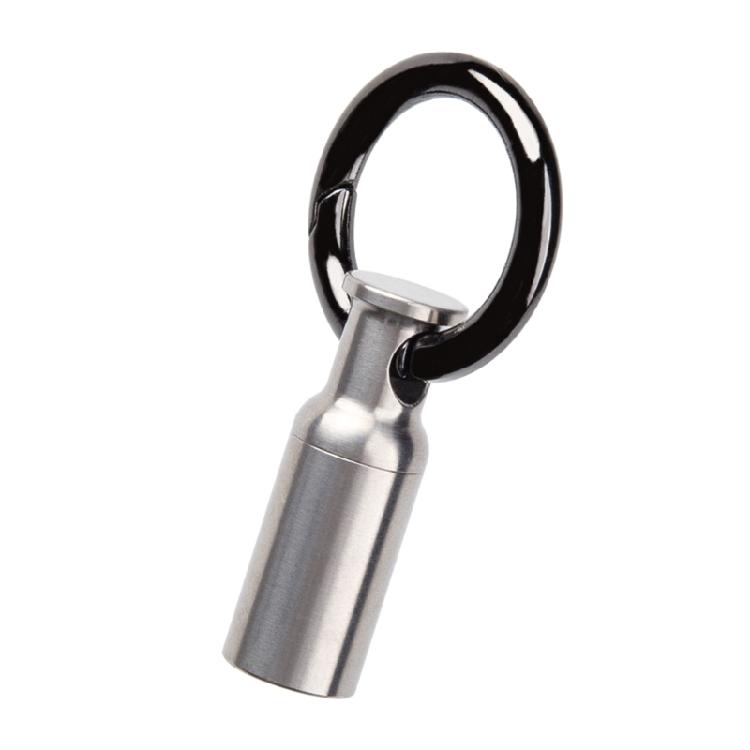 Unique Keychain Pill-Holder Container Stainless Steel Pill-Box Pill-Case Outdoor