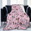 Flannel Fleece Modern Throw Blanket, Cartoon Style Koala Bears Blue Pattern Throw for Spring Recliner, Air Conditioning Blanket