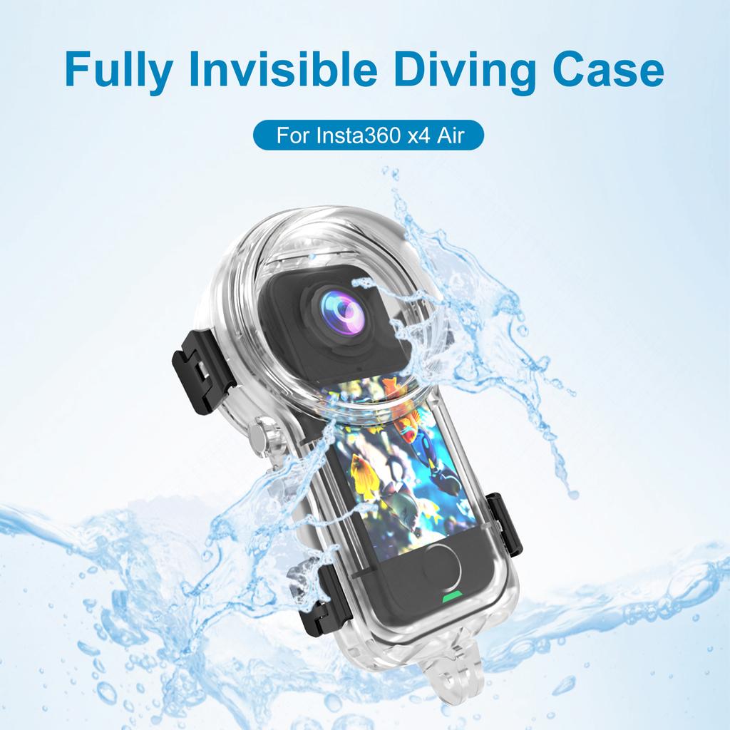 Invisible Dive Case Waterproof Case Housing Cover for Insta360 X4 Air Camera Shockproof Material Protect Camera From Collisions