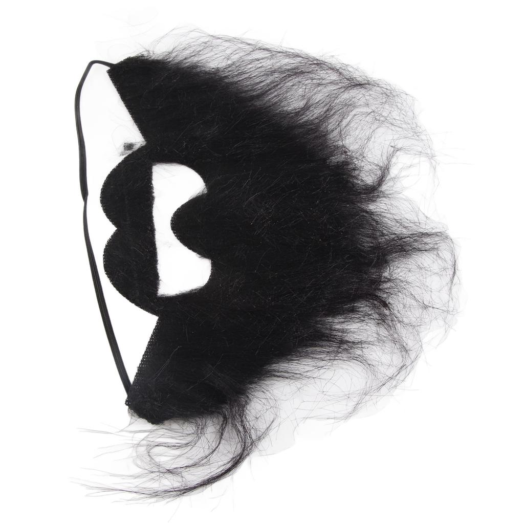 Men Fake Beards Black Funny Long Mustaches Beard Costume for Party Christmas Halloween