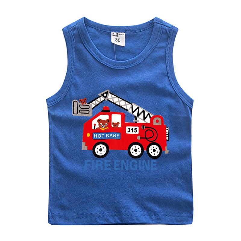 Boys' 100% Cotton Sleeveless Camisole - Trendy Summer T-Shirt Layer & Casual Vest