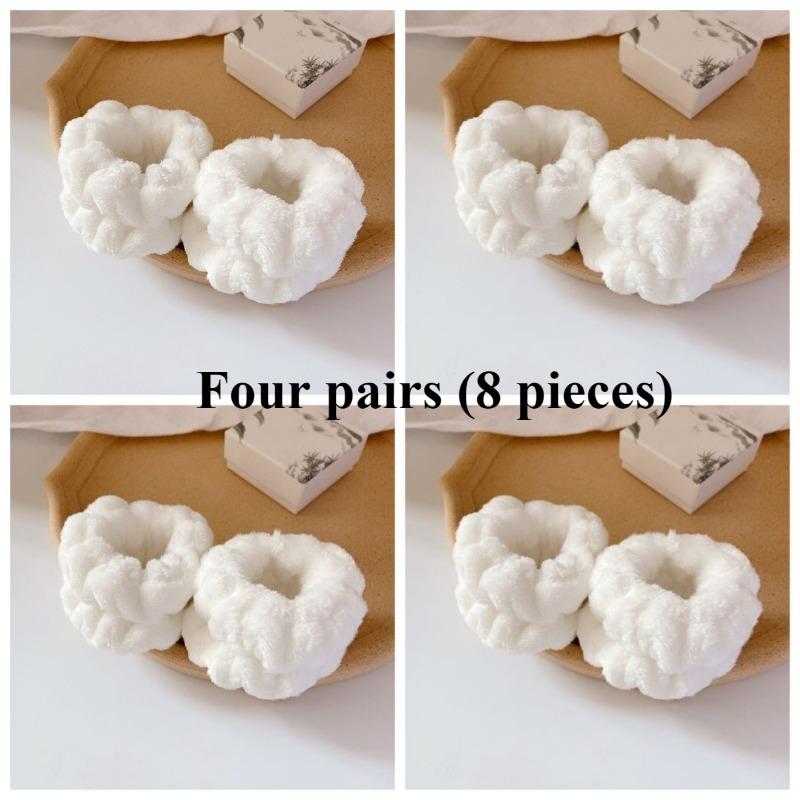 

Однотонные водонепроницаемые нарукавники и напульсники: Идеальные влагозащищенные инструменты для умывания лица 4 pairs белый