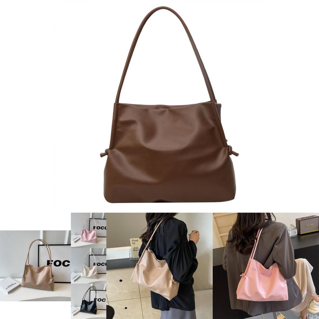 Large Capacity Fashionable Tote Bag For Women Stylish Commuter Shoulder Bag In Black Pink Beige Khaki Brown Ideal For Casual Everyday Use