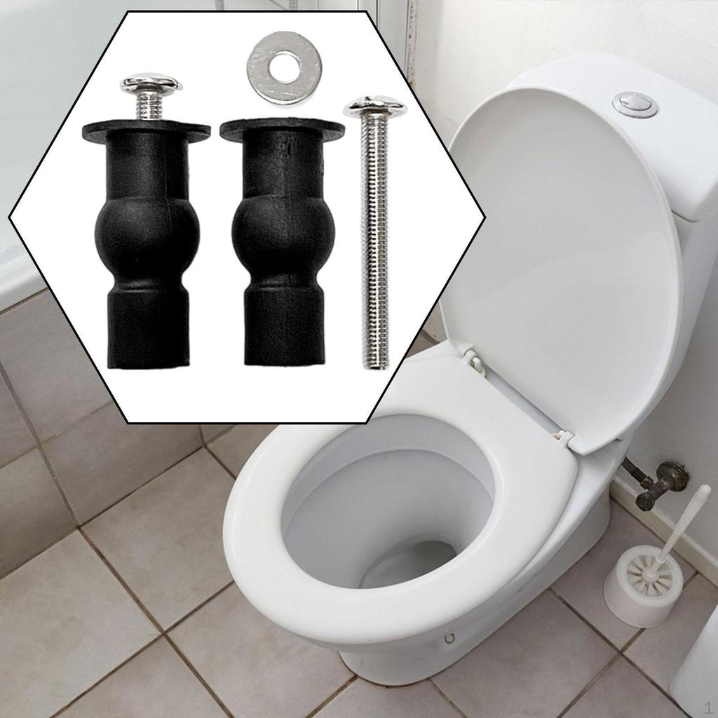 1 Pair of Toilet Seat Screws And Bolts, Easy Installation Accessories, High-quality, Replacement