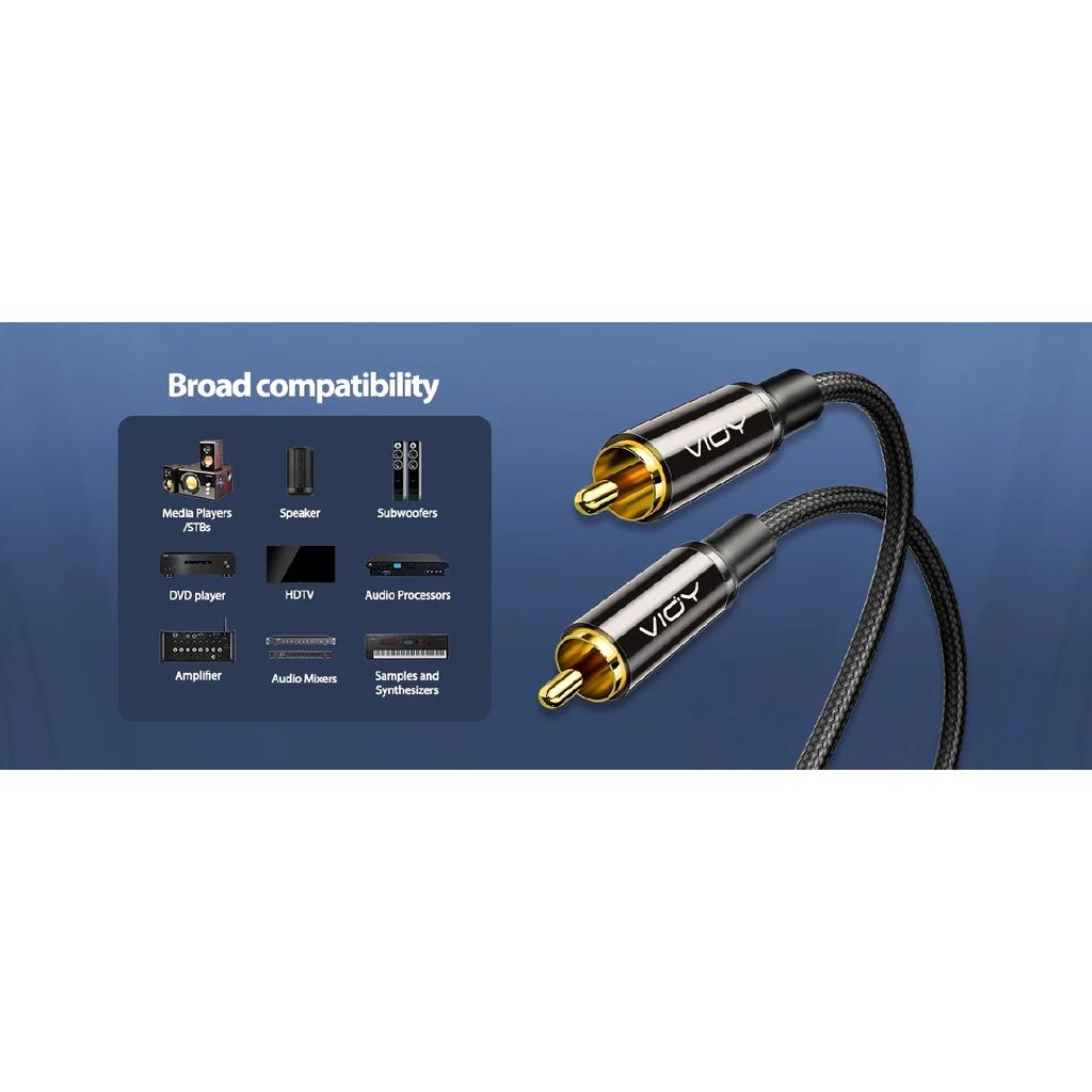 Subwoofer Cables Digital Coaxial Audio Cable HiFi 5.1 SPDIF RCA Male To Male Stereo Audio Cord for Home Theater HD TV Amp